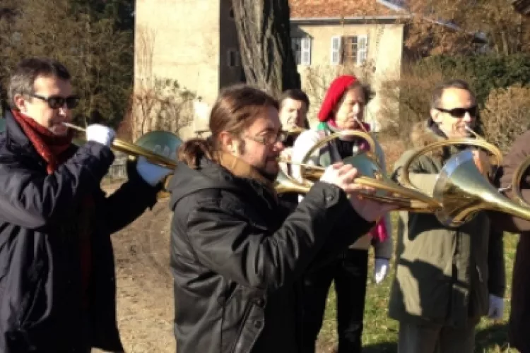 Nos amis italiens en répétition