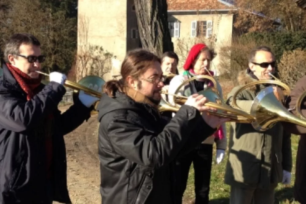 Nos amis italiens en répétition